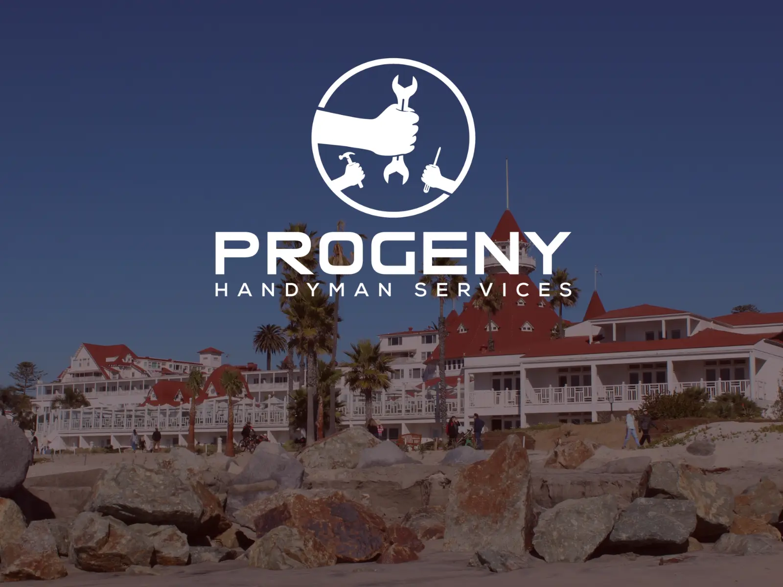 Handyman working on a home repair in Coronado Island