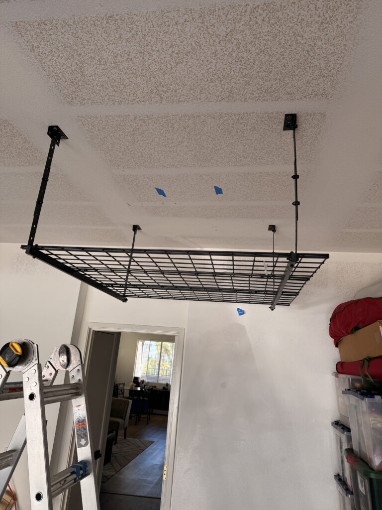 Ceiling Rack Installation in Chula Vista — ceiling rack setup